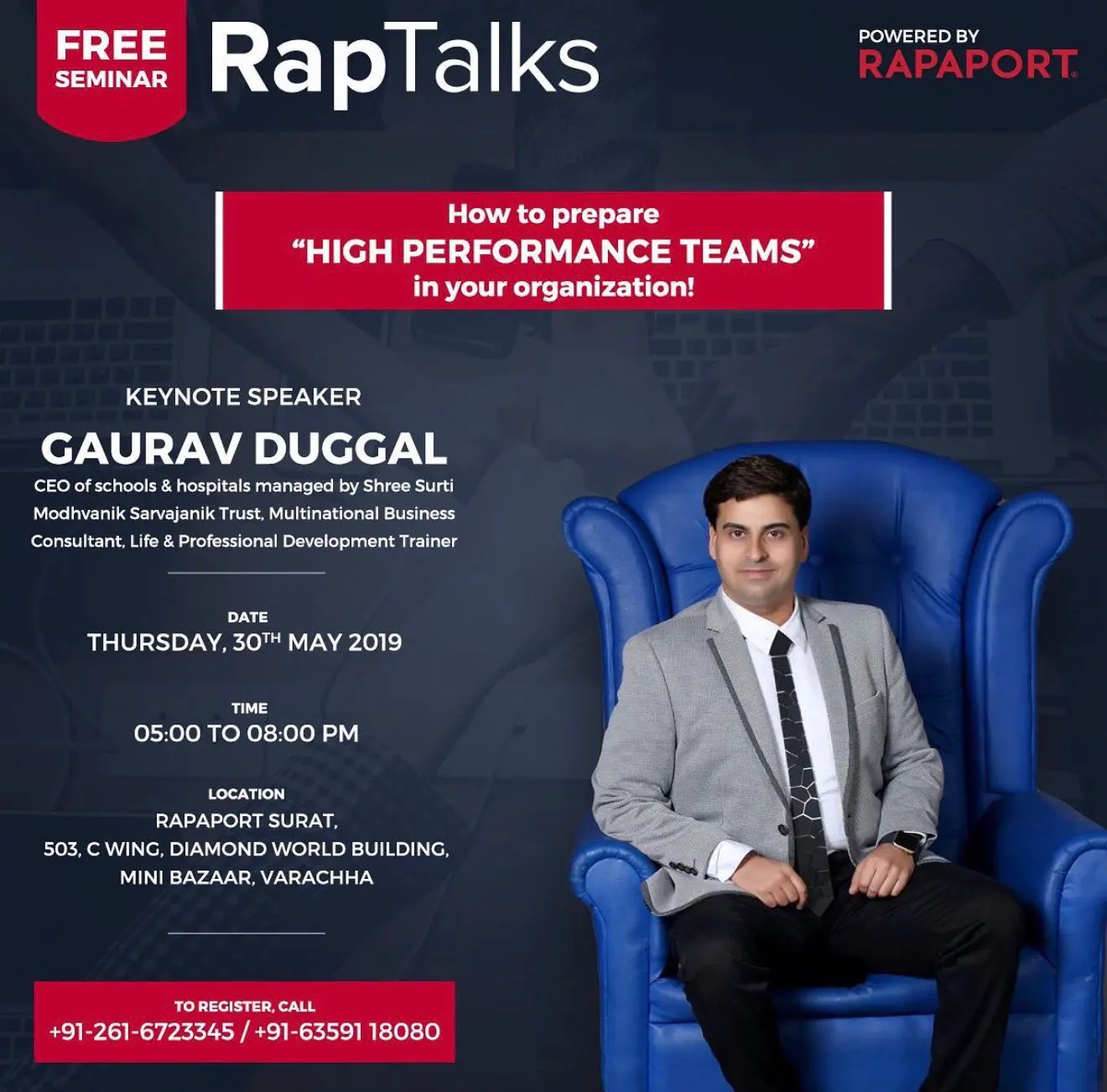 Seminar - Building High Performance Teams with Gaurav Duggal