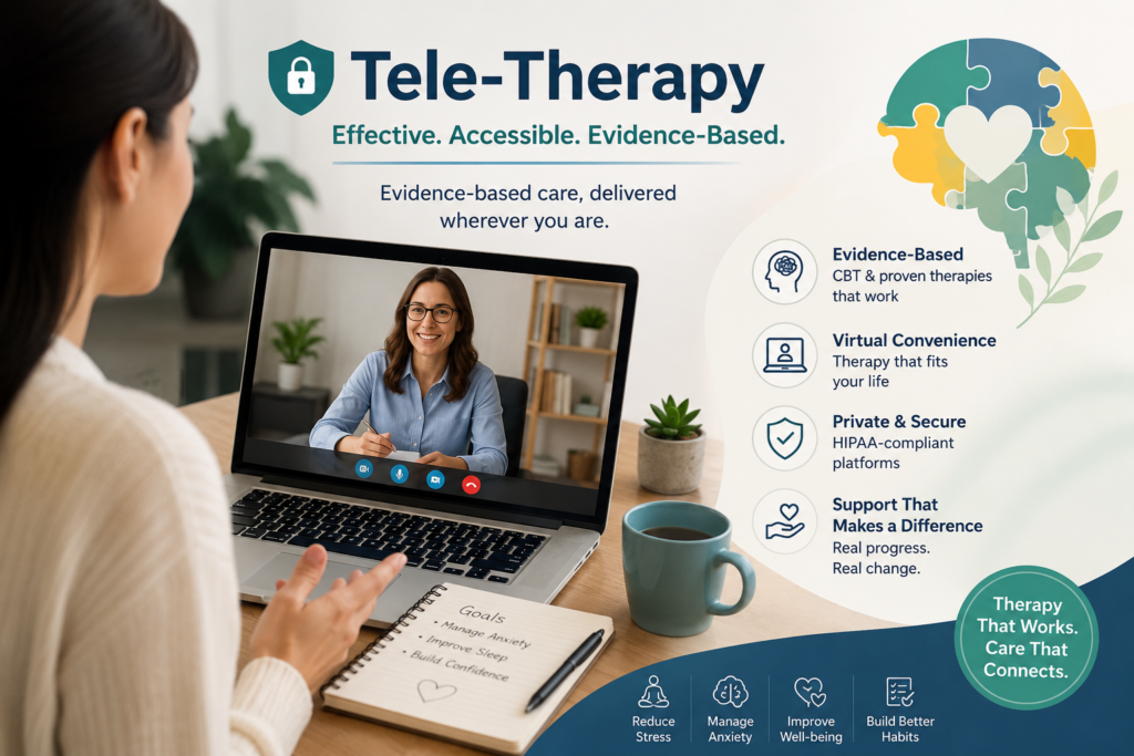 Tele-Therapy Effectiveness: How Evidence-Based Modalities Translate to Video Calls